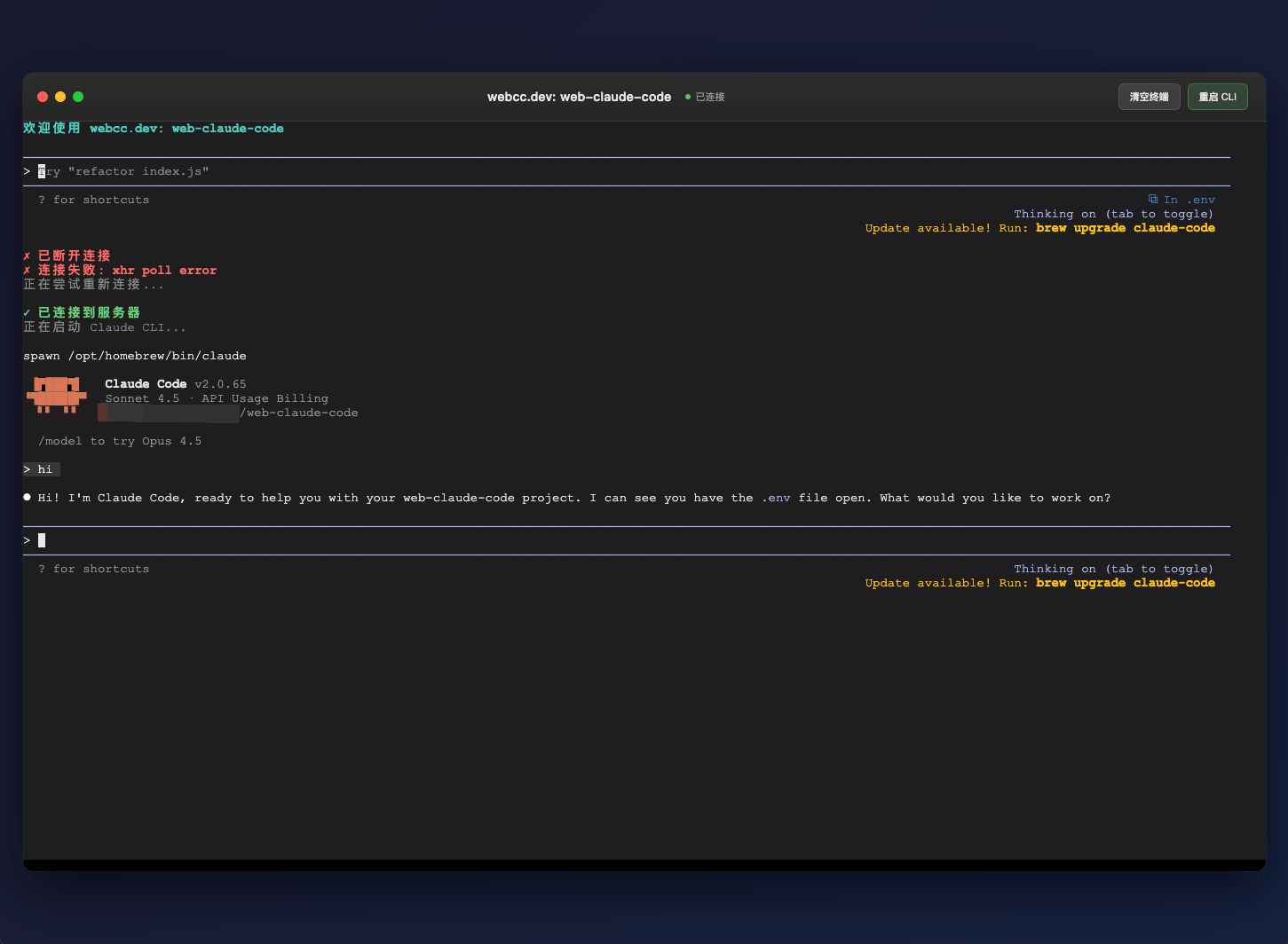 Step 3: Enjoy Claude!